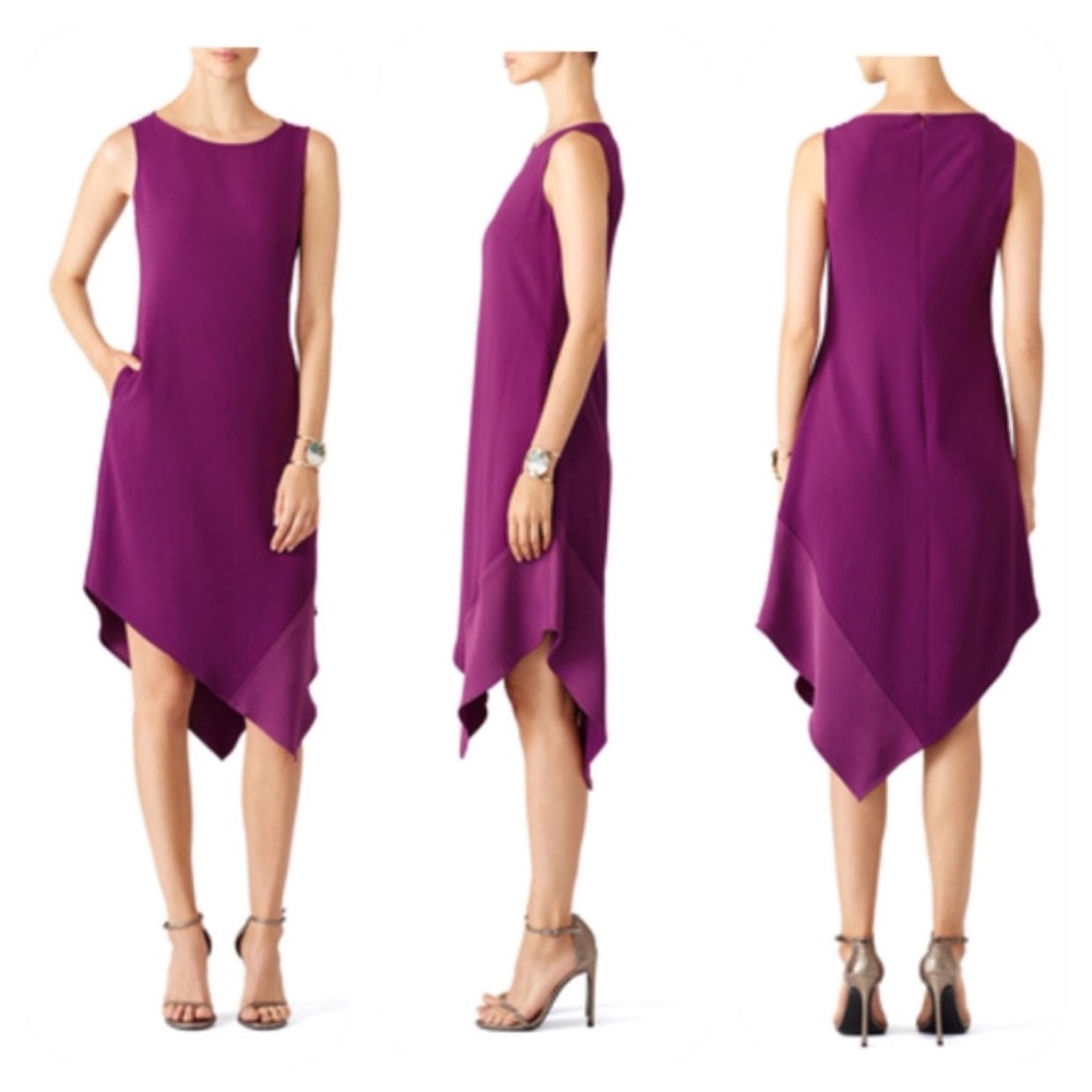Trina Turk Asymmetrical Midi Dress